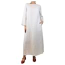White linen maxi dress - size M - Autre Marque