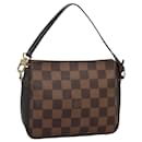 LOUIS VUITTON Damier Ebene Trousse Makeup Pouch N51982 LV Auth BD014 - Louis Vuitton