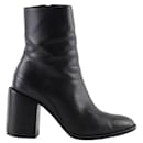 Black leather boots - Autre Marque