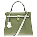 HERMES Kelly 25 Bag in Red Leather - 102545 - Hermès