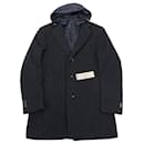 CC Collection Corneliani Wool Coat with Removable Hooded Liner, Size 50 - Autre Marque