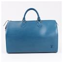Louis Vuitton Epi Leather Speedy 35 Handbag in Blue M42995
