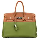 Hermès Brown Togo Birkin Retourne 35