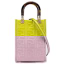 Fendi Green Mini Zucca Embossed Leather Sunshine Shopper Tote