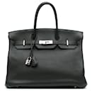 Hermès Black Clemence Birkin Retourne 35