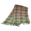 Burberrys Nova Check Scarf Wool Beige Auth am7660 - Autre Marque