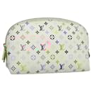 LOUIS VUITTON Pochette Cosmética Monograma Multicolorida Branca M47354 LV Auth 101096 - Louis Vuitton