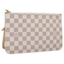 LOUIS VUITTON Damier Azur Neverfull MM Pouch LV Auth PP289 - Louis Vuitton
