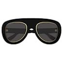 GUCCI - GG1152S - PRETO SÓLIDO BRILHANTE - ACETATO - Gucci