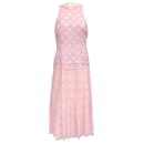 Vivetta Pink / White Pleated Polka Dot Dress - Autre Marque