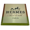 Hermes Vintage Art de la Table Wood Shelf Talker Square Plate - Hermès