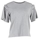 Mother of Pearl Hope Embellished T-Shirt in Grey Cotton - Autre Marque