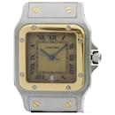 Cartier Santos Galbee 18K Gold Steel Quartz Men's Watch