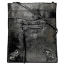 Balenciaga Metallic Silver Shoulder Bag