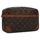 LOUIS VUITTON Monogram Compiegne 28 Clutch Bag M51845 LV Auth BD291 - Louis Vuitton