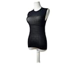 Robe en laine vintage Fendi Monogram noire 38/M