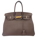 Hermes Birkin 35 Clemence Handbag - Hermès