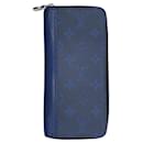Louis Vuitton Monogram Zippy Wallet Blue