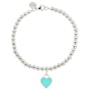 Pulseira Retorno ao Tag Coração Azul Tiffany & Co.