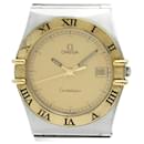 Omega Constellation 18K Gold Steel Quartz Men's Watch