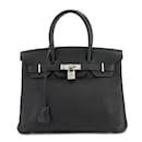 Hermes Birkin 30 Handbag in Black Togo Leather - Hermès