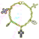 Bracelet Croisé Charmed Swarovski en Métal Doré