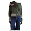 Green camouflage hooded cardigan - size S - Autre Marque