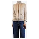 Neutral cashmere lace-stitch blouse - size XS - Autre Marque