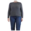 Grey cashmere crewneck sweater - size UK 12 - Autre Marque