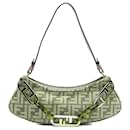 Fendi Brown Zucca Chenille OLock Swing Satchel