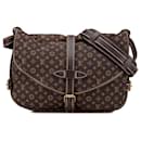 Louis Vuitton Brown Monogram Mini Lin Saumur 30
