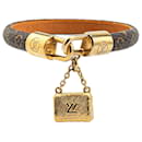 Louis Vuitton Brown Monogram Twist Lock Bracelet
