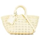 Balenciaga Yellow Faux Leather Bistro Panier XS