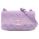 Chanel Purple Small Quilted Caviar My Everything Flap