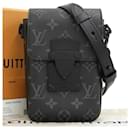 Carteira portátil vertical Louis Vuitton Monogram Eclipse S Rock