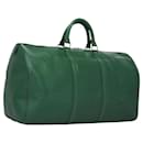 LOUIS VUITTON Epi Keepall 50 Boston Bag Green M42964 LV Auth 115083 - Louis Vuitton