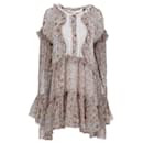  Philosophy Di Lorenzo Serafini Floral Tiered Mini Dress in Multicolor Viscose - Autre Marque