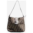 Brown Zucca canvas Mamma baguette shoulder bag - Fendi