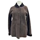 NON SIGNE / UNSIGNED Coats T.International S Leather - Autre Marque