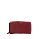 Fendi Plate Round Long Wallet