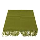 Hermes Cashmere Shawl in Chartreuse - Hermès