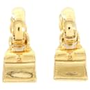 Celine Gold Clip Earrings - Céline