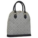 LOUIS VUITTON Monogram Mini Alma Haut Hand Bag Blue M92202 LV Auth ep7413 - Louis Vuitton
