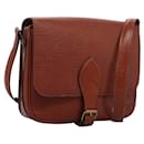 LOUIS VUITTON Epi Cartouchiere MM Shoulder Bag Brown M52243 LV Auth ep7629 - Louis Vuitton