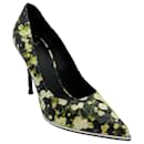 Givenchy Black Multi Floral Print Escarpin Pumps
