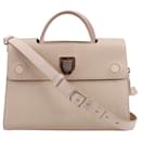 Christian Dior Grained Calfskin Medium Diorever Flap in Beige