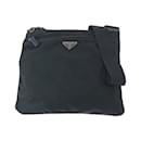 Prada Tessuto Triangle Logo Plate Shoulder Bag