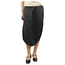 Grey linen midi skirt - size XS - Autre Marque