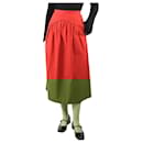 Red midi skirt - size S - Autre Marque