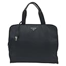 Prada Tessuto Triangle Logo Black Nylon Handbag